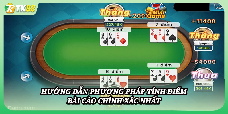 Hướng dẫn phương pháp tính điểm bài cào chính xác nhất