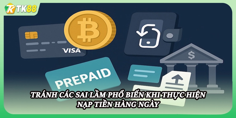 Tránh các sai lầm phổ biến khi thực hiện nạp tiền hàng ngày